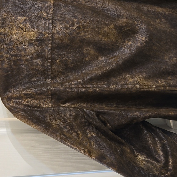 Birch Hill-jacket,coat,gun metal hardware,faux suede,brown,Size XXL - Picture 8 of 14